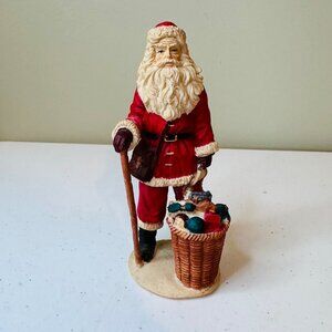 Vintage Victorian Christmas Santa Claus Figurine Holiday Christmas Decoration